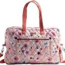 Maison d' Hermine Weekender Bags for Women Cotton Quilted Duffel Overnight Luggage Weekend Bag for Men Gym Gifts Travel
