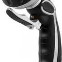 RESTMO Hose Nozzle with Easy Self-Lock Trigger, Heavy Duty Metal Water Hose Sprayer with 9 Spray Patterns and On/Off Valve, Ideal for Outdoor Lawn & Garden Watering, Car & Pet Washing, Silver
