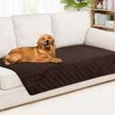 Smiry Waterproof Dog Bed Cover Pet Blanket, Soft Washable Dog Blanket for Furniture Bed Couch Sofa Reversible, Checkered (40"x70", Chocolate/Chocolate)
