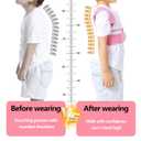 Posture Corrector for Kids, Adjustable Children Posture Corrector for Boys/Girls, Breathable Back Support Belt with Spine Lumbar Shoulder Braces for Hunchback, Spine Corrector(Pink, Medium)