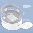 Jool Baby Potty Chair for Toddler Toilet Training - Splash Guard & Back Support (Gray)