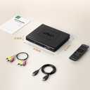 ELECTCOM PRO Region-Free DVD Player for TV: Plays Regions 0-6 & Multi Formats - Designed for Collectors & Vintage Movie Collections - HDMI/RCA Compact DVD/CD Player for Smart TV, Home Stereo & RV