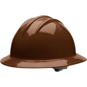 Bullard 3-Rib C33 Full Brim Safety Hard Hat with 6-Point Ratchet Suspension and Cotton Brow Pad (One Size)