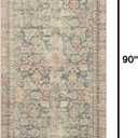 Loloi Angela Rose Aubrey Collection AUB-01 Navy/Multi 2'-6" x 7'-6", .19" Pile Height, Runner Rug
