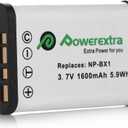 2 Pack NP-BX1 Battery with LCD Display Dual USB Charger for Sony NP-BX1 ZV-1, ZV-1 II,Cyber-Shot DSC-RX100, DSC-RX100 II, RX100M II, DSC-RX100 III, DSC-RX100 IV, DSC-RX100 V, DSC-RX100 VII