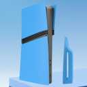 Cover Plates for PS5 Pro Disc Edition, Matte Side Shell FacePlates Accessories Compatible with PlayStation 5 Pro Console ABS Replacement Panels Case (Starlight Blue)
