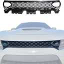 Front Upper Grill Black Grille Replacement for 2015-2022 Dodge Charger SRT SXT Pursuit R/T SE GT Scat Pack Daytona