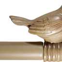 3/4-inch Cute Decorative Bird Adjustable Window Treatment Curtain Single Rod Set, 48" to 84" - Cottage (48"-84")