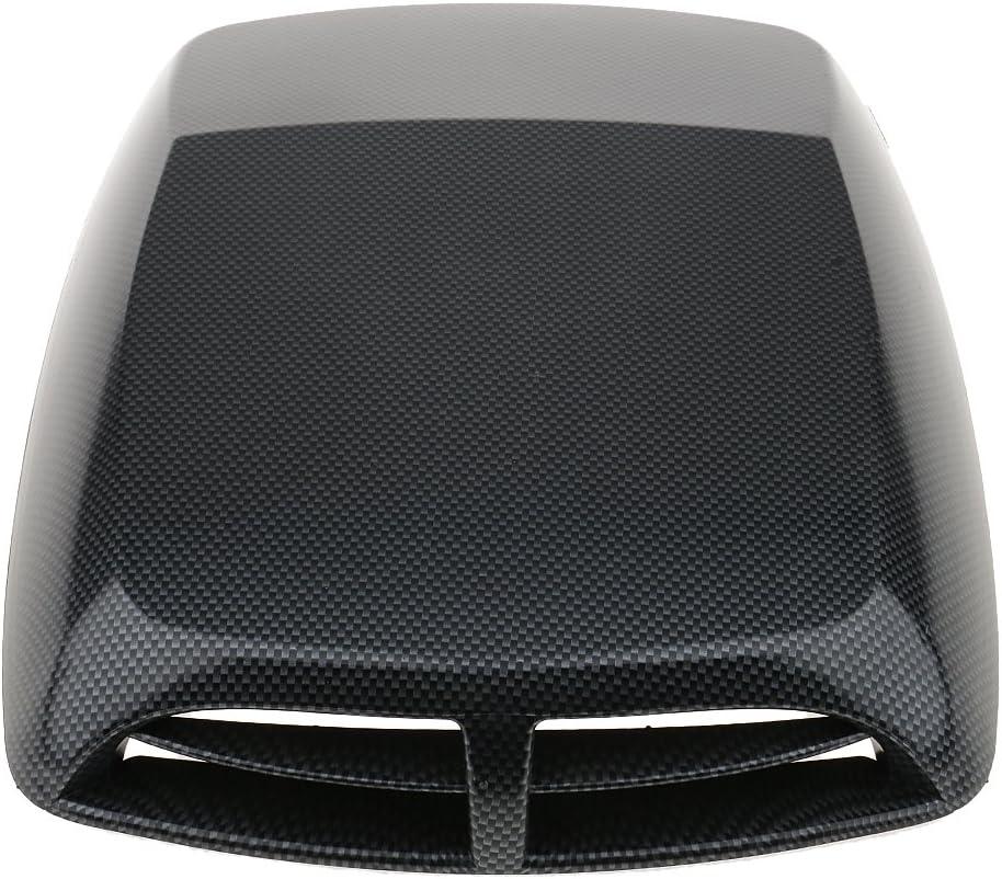 Kesoto Universal Decorative Hood Scoop Smoke Air Flow Intake Vent Cover Auto Car Truck Sport Racing - Carbon Fiber