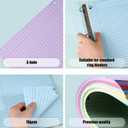 Koogel 5-Color Loose Leaf Paper, 500 Sheets Wide Ruled, 8 x 10.5 Inch, 3-Hole Punched for 3-Ring Binders, Perfect Notebook Paper Filler for Note-Taking, Ideal for School Student & Office Supplies