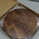 Drink Table, Drink Tables for Small Spaces, Modern Accent Nightstand with Solid Wood Leg for Living Room, Bedroom, Bathroom, Brown