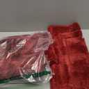 HOMEIDEAS Bathroom Rugs Sets 2 Piece, Super Soft and Absorbent Non Slip Microfiber Machine Washable Bath Mat Set (20" x 32" + 16" x 24", Burgundy Red)