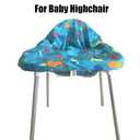 Pozico Baby Shopping Cart Cover & High Chair Cover Machine Washable, Grocery Cart Cover with Portable Cloth Bag Included, Underwater World Blue Design
