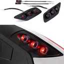 Motorcycle Rear Turn Signals LED Indicator Light Flasher For BMW S1000RR 2020-2022 Motorcycle Turning Signals Blinker Tail Light Replacement (Red)