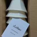 Wellmet Chandelier Shades, ONLY FOR CANDELABRA BULBS, Clipon Fitter Lamp Shades, 3" X 6" X 5", 6 pcs Set