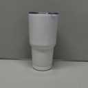 YOUKE OLA 8 Pack Sublimation Tumbler Blank White Bulk Stainless Steel Double Wall Vacuum Insulated Coffee Travel Tumbler Car Cups with Straws, 30oz