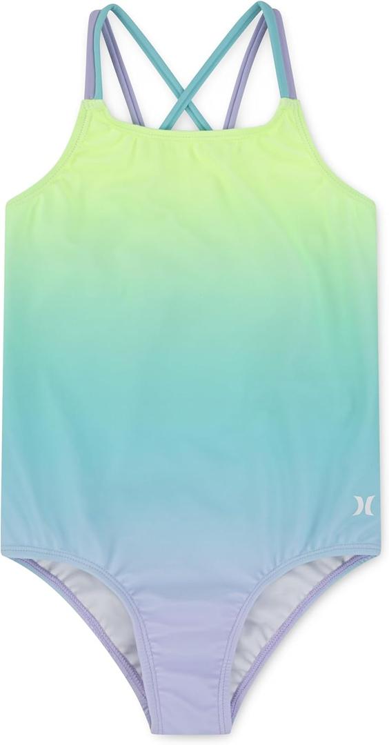 Hurley Girls One Piece Swimsuit (10, Aurora Green)