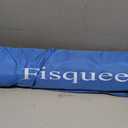 Fisqueen 8FT Large Beach Umbrella with Level 7 Wind Resistance Sand Anchor Sand Bag, Portable Outdoor Umbrella with UPF50+ UV Protection, Tilt Sun Shelter for Beach, Patio, Yard