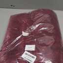 vctops Christmas Red Velvet Solid Chair Pad Super Soft Plush Washable Square Seat Cushion for Kitchen Dining Room (Wine Red, 18" x 18")