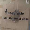 EliteShade USA Umbrella Base Stand Market Patio Outdoor Heavy Duty Umbrella Holder with Concave Radial Pattern,Black, 18''x10.04''H