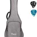 Kmise 32 Inch Guitar Ukulele Case Gig Bag For Baritone Ukelele 6 Strings Guitarlele Instrument With 3 Uke Picks