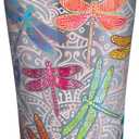 Dragonfly Mandala 20 oz Stainless Steel Tumbler with lid