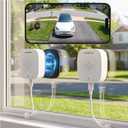 LongPlus 5MP 3K Window Camera 2 Pack, 5G & 2.4GHz WiFi Window Cameras for Home Security, Safeview Camera with AI Person/Car Detection, 24/7 Recording, Easy Quick Install, 2-Way Audio