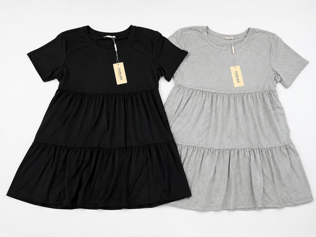 Two Dresses Black and Gray Medium