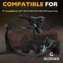 HC3Z-14A412-EA Rear Tailgate Handle Jumper Wiring Harness Compatible with 2017-2019 Ford F-250 F-350 F-450 F-550 Super Duty Rear Handle Jumper Harness Replace HC3Z14A412EA