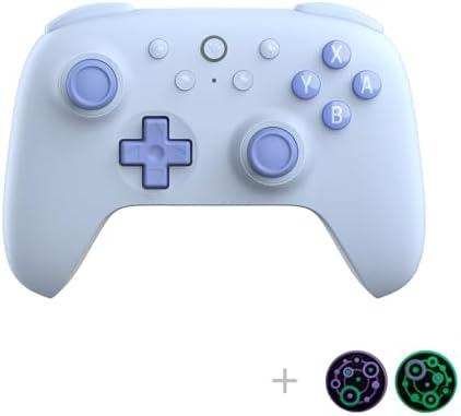 8Bitdo Ultimate 2C Hall Effect Joysticks Bluetooth Controller with Remappable L4/R4 Bumpers, 6-axis Motion Control, Rumble Vibration and Turbo Function for Switch/Switch 2 (Blue)