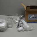 Bonsen Kitchen Hand Blender, Immersion Blender with 2 Mixing Speeds, 4-In-1 Stainless Steel Handheld Stick Mixer with Egg Whisk, Beaker & Chopper Bowl, for Baby Food, Soups, Smoothies, White