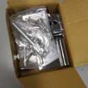 Harris Hardware DS-1-78 Die Cast Zamac Inswing Door Hardware, 7/8 in. Door 1-1/4 in. Pilaster (Chrome)