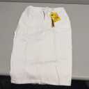 Hybrid & Company Women's Super Comfy Ultra Stretch Skirt Knee Length with Pockets (Size 4, White)