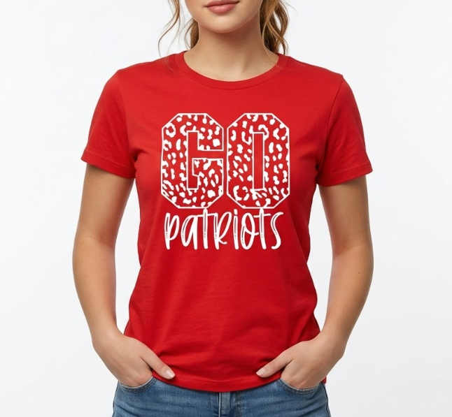 Go Patriots Red T-shirt Size (XS, Red)