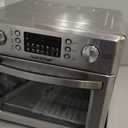 NutriChef 26L Electric Air Fryer Oven | 1700W Countertop Rotisserie & Air Fryer | 360° Rotating Feature | 10 Digital Menu Presets | Includes Drip Tray, Air Frying Basket & Bake Rack 15x16x14 (Silver)