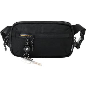 2L Sling Bag for Men & Women - Anti-Theft RFID Blocking Fanny Pack with Lockable Zippers, Water Resistant Lightweight Crossbody Bag for Travel Hiking Running Gym Walking Daily Use(Black)