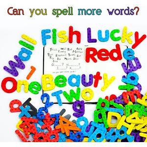 Magnetic Letters and Numbers for Classroom Educating Kids in Fun -Educational Alphabet Refrigerator Magnets Building Preschool Toddler Spelling and Learning Rfidge Magnets-112 Pieces