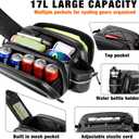 JXFUKAL Bike Bags for Bicycle Rear rack - 9.5L/17L/40L Hard Shell Waterproof Bike Ebike Trunk Pannier Saddle Seat Bag Carrier with Reflector, Rain Cover & Shoulder Strap for Commuter Travel Outdoor