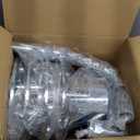Chrome Pointed 4 Rear Axle Cover Kit with 32mm/33mm Spike Screw-on Lug Nut Covers with Removable Hub Caps for Semi Truck (Installation Tool Included)