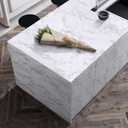 Abyssaly 35.4 in x118 in Marble Wallpaper Peel and Stick Granite Gray/White Counter Top Stick Paper Removable Glossy White Wallpaper Self Adhesive Marble Contact Paper Kitchen Shelf Liner Paper