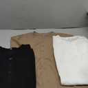 Ficerd 3 Pack Men's Big and Tall Shirts Cotton Short Sleeve Plus Size Tee Loose Fit Casual T Shirts Basic Oversized Tops M Color: Black, White, Khaki