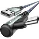 AINOPE 10 ft USB C Cable 2-Pack, 3.1A C Chargers Fast Charging 10 Foot, Resistant Nylon Braided Type C Charger Fast Charging 10ft Right Angle Charger Cord Fit for Galaxy S20 Ultra S10 S10E S9 S8 Plus (Grey)