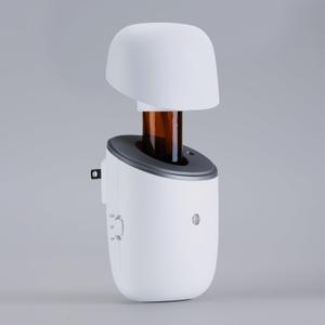 Waterless Diffuser - Plug in Waterless Essential Oil Diffuser with Timer & Light - 2025 Upgrade Version 10ml Smart Aromatherapy Plug in Wall Small Diffuser for Home, Offices and Hotel (Pearl)