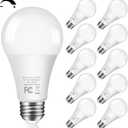 14W 1500LM Dimmable LED Light Bulbs 100 Watt Equivalent Bright A19 LED Bulbs with E26 Medium Base Daylight White 5000K CRI 90+ for Home Office Bedroom Kitchen, 10 Packs (5000k Daylight White)