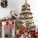 50 Feet Christmas Tinsel Garland Metallic Tinsel Garland Christmas Tree Decorations for Christmas Party Supplies Indoor and Outdoor Decor (Red and Green)