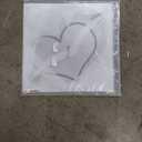 3 Pcs 24 x 24'' Valentines Large Heart Stencil for Painting on Wall Wood Stone Reusable Lips Heart Templates Love Stencils for Fabric Walls Paper Valentines Day Drawing Spraying Crafts