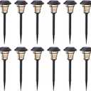 MAGGIFT 12 Pack Solar Pathway Lights Outdoor Solar Garden Lights for Patio, Yard, Driveway