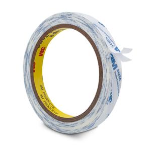3M Double Sided Tape Thin 0.5"32.8Ft, 9448A Double Coated Tissue Tape, Strong Adhesive Sticky Tape Translucent Removable for Foam Art Craft Nameplate Bonding