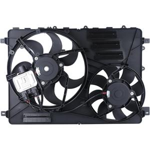 Engine Cooling Radiator Fan w/Controller Assembly Fit for 2010-2016 XC60,2011-2016 S60,2008-2015 XC70,2008-2015 S80,2015-2016 V60,2008-2010 V70 Replace 838-0009