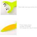 Corn Zipper, 2PCS Corn Stripper Knife Peeler, Thresher Corn Cutter from the Cob, Premium 420 Stainless Steel with Non Slip PP+TPR Handle